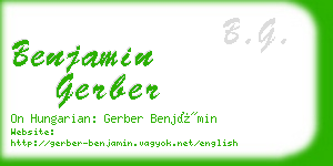 benjamin gerber business card